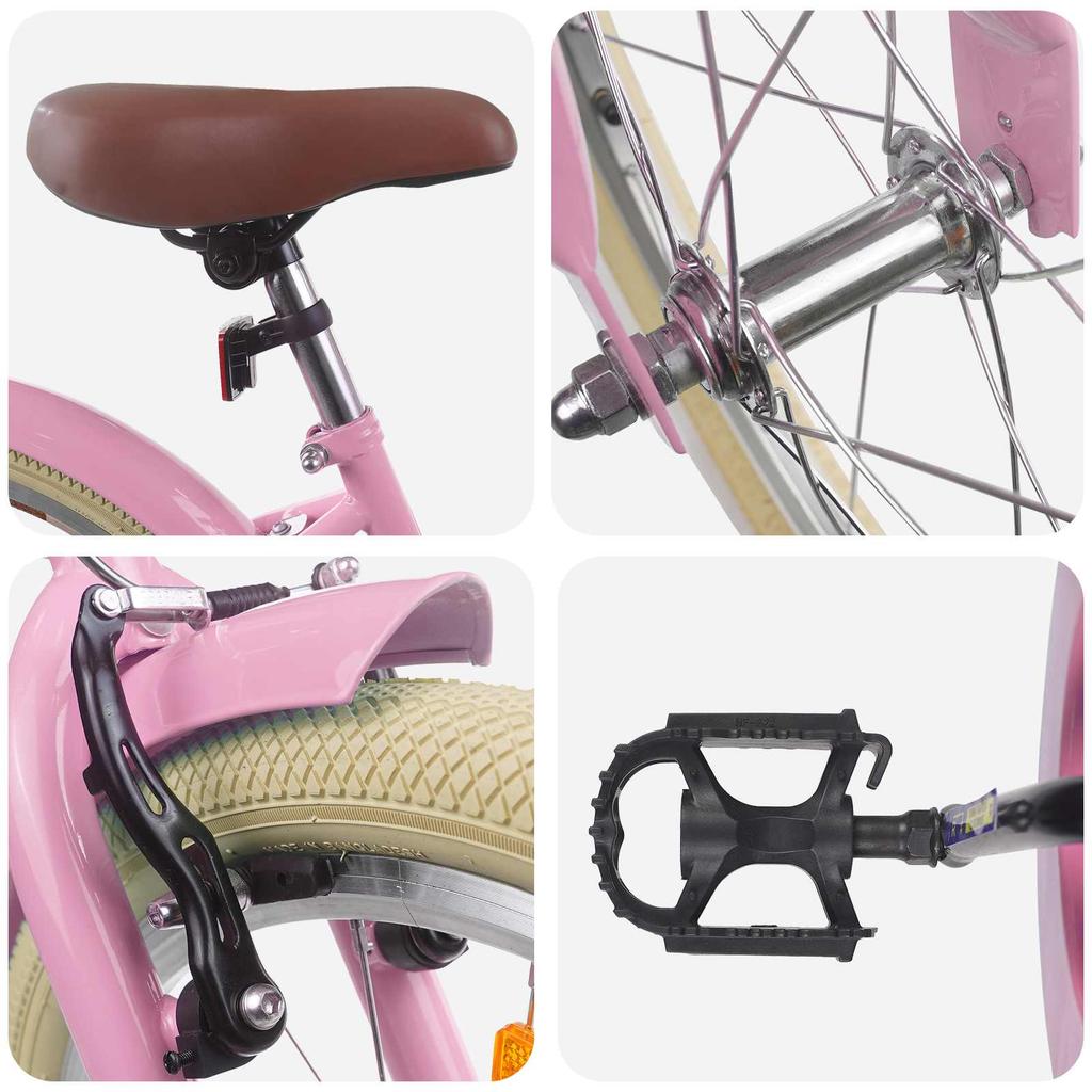 Kids Bike 18 Inch for Ages 5 7 Light Pink