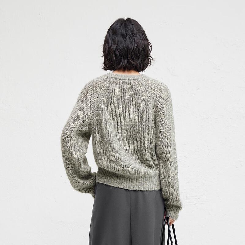 Broadcast Women's Irregular Knit V-Neck Sweater