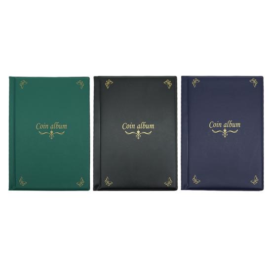 Книга для сбора монет, 10 страниц, 150 карманов, прозрачный ПВХ, многоцелевые марки, памятные медали, органайзер для монет