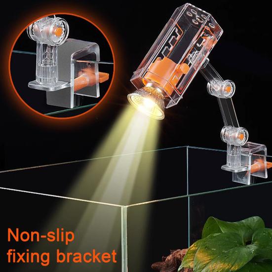 Лампа для обогрева рептилий Вращающийся на 360 градусов кронштейн Регулируемая яркость Имитация солнечного света UVA UVB