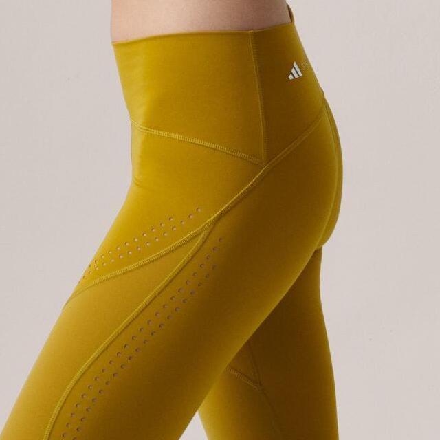 adidas X Stella McCartney Collaboration однотонные облегающие леггинсы с эластичной талией женские леггинсы желтые IT8229