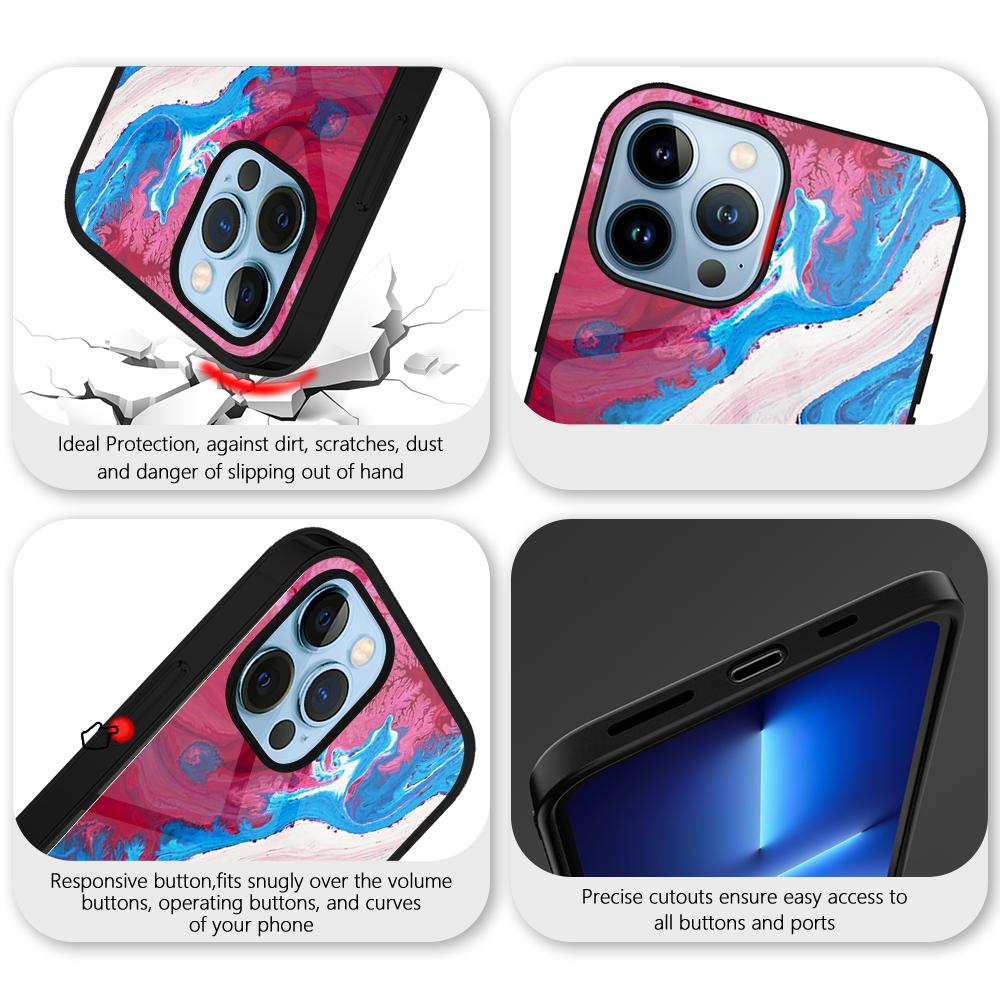 Эстетический чехол для телефона с граффити для Iphone 14 13 11 12 Pro Max Mini Xs Xr X 7 8 6s Plus Se 2022, чехол из закаленного стекла, бампер Fundas