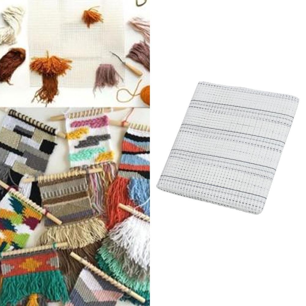 Durable Multipurpose Fabric Latch Hook Canvas Eye Meshes Mesh Canvas Sheets Embroidery Mesh Fabric For Crochet Projects