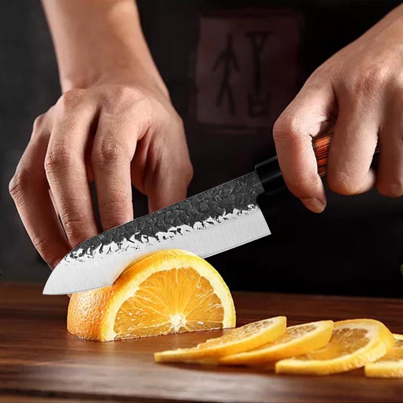 4 шт./компл. кухонный нож для лосося, набор кухонных ножей с деревянной ручкой, стальной нож