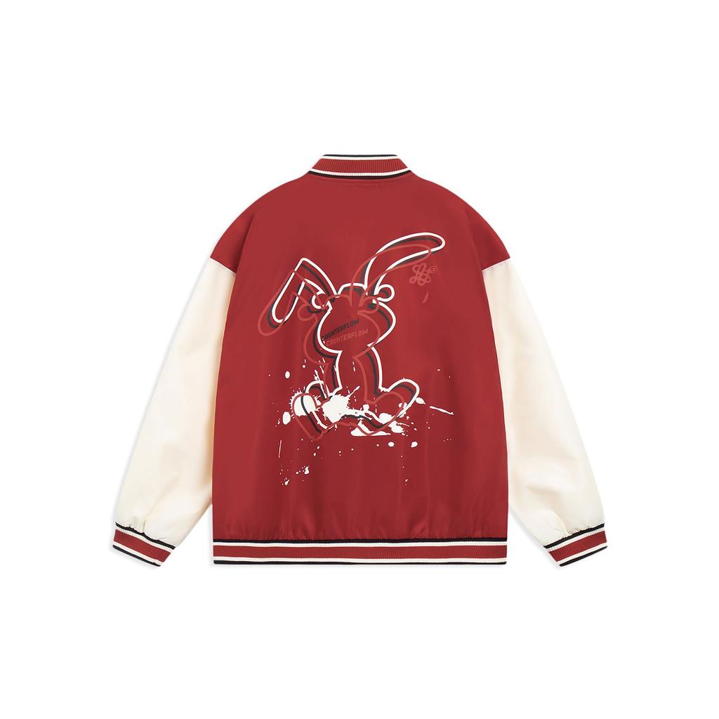 Li-Ning Fortune Cartoon Rabbit Casual Jacket Unisex Jackets Samba-Red AJDT491-3