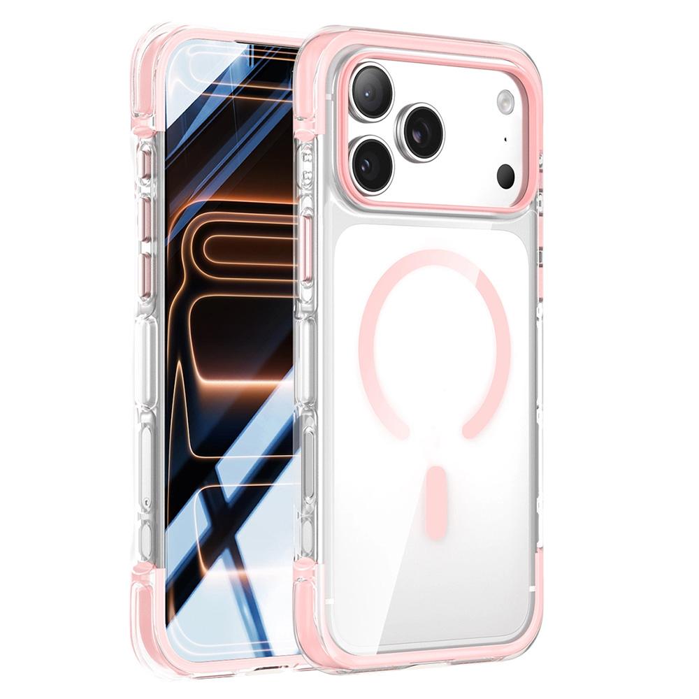 For iPhone 17 Pro Max Case Compatible with MagSafe Clear Acrylic TPU Airbag Shockproof Phone Cover
