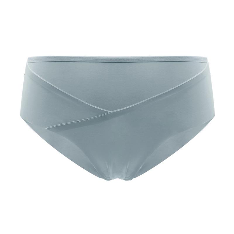 Нижнее белье для беременных женщин с эффектом подтяжки бедер, женское, антибактериальное, с V-образным вырезом, бесшовное, с низкой талией, с треугольными чашечками, большого размера