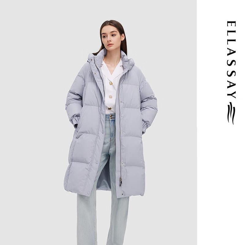 ELLASSAY Женский пуховик средней длины с капюшоном EWD344L02900