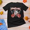 Новая черная хлопковая футболка с коротким рукавом группы STRAY CATS, все размеры для мужчин, унисекс, BT165