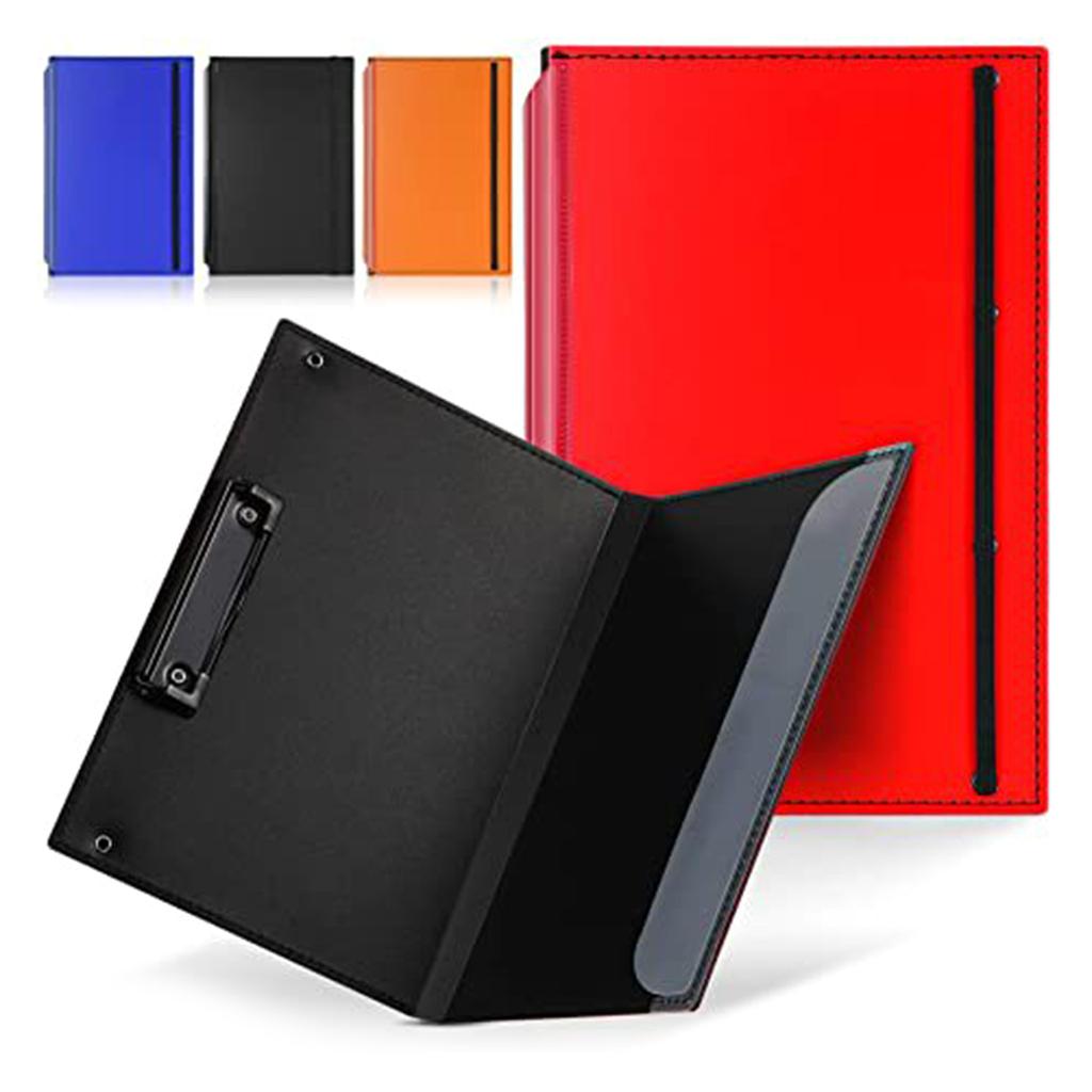 Folding Nursing Clipboard for Students Nurses Doctors 2 Layer Foldable Clipboard Pocket Writing Pad with Elastic Band