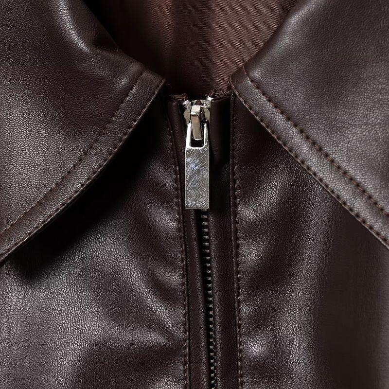 Araltay New Arrival Fashion Style Women's Clothing Fashion All-Match Minimalist Imitation Leather Pilot Jacket Outwear 4341736