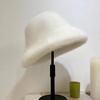 Women Winter Hat Thick Fuzzy Plush Faux Fur Heat Retention Windproof Fisherman Hat Short