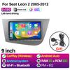 Android 13 LHD Car Radio для Seat Leon 2 MK2 2005 - 2012 Мультимедийный проигрыватель Стерео Беспроводной Carplay GPS RDS 4G Головное устройство 2 din