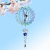 3D Hummingbird Wind Chimes Stainless Steel Metal Birds Wind Spinner Sun Catcher Garden Decoration