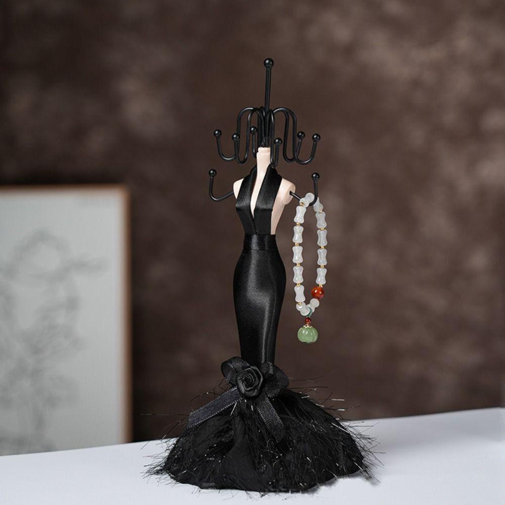 Black Jewelry Storage Rack High Heeled Shoe Design Window Decorations New Jewelry Display Rack