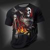 Men's T Shirt Tee Skull Crew Neck Clothing Apparel 3D Print Street Daily Sports Short Sleeve Punk Cool Designer