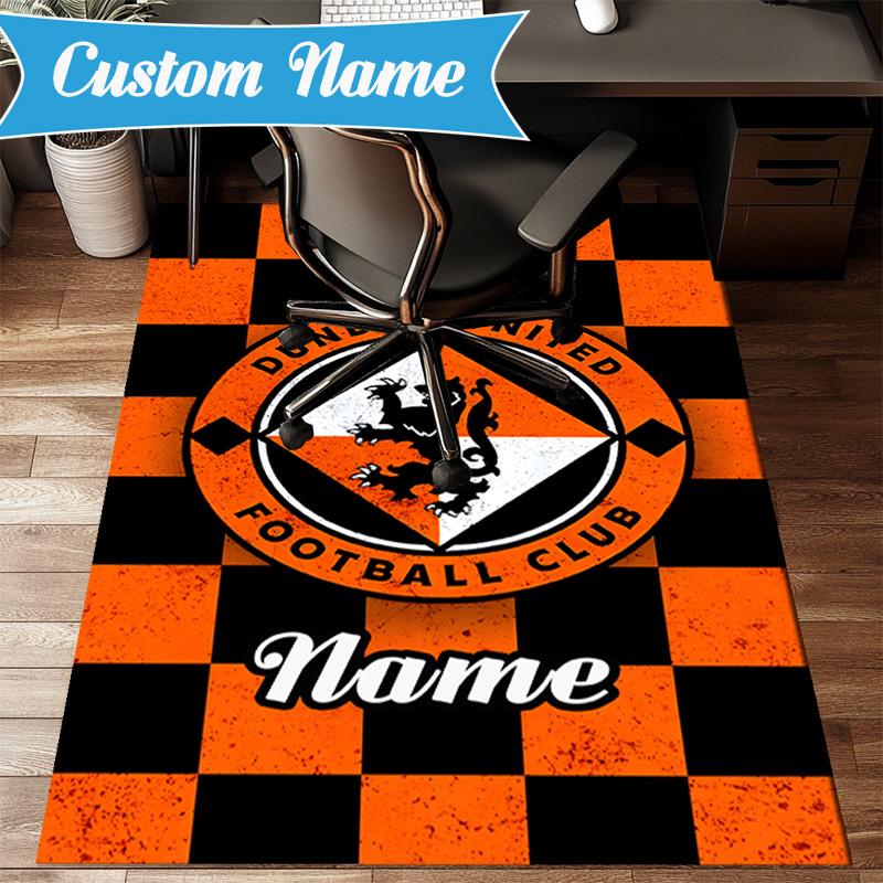 Custom Name Dundee Crest Rug Game Carpet, Floor Mat for Bedroom Living Room Entryway Rug, Home Decor Idea Gift for Christmas birthday