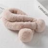 Real Rex Rabbit Hair Big Hairball Scarf Scarf, Women's Autumn and Winter Warm Real Hair Thickened Fur, Scarf, Women's Neck Cover, Children's Tide