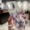 Чехлы для мобильных телефонов iPhone 11 13 15 Pro Max 12 14 Pro Max Чехол для iPhone 16 15 Plus 13 Pro 12 Матовая текстура с рисунком в виде мультяшных цветов