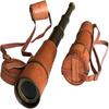 Brass Nautical  Telescope  With Leather Box 45.72 Cm Long