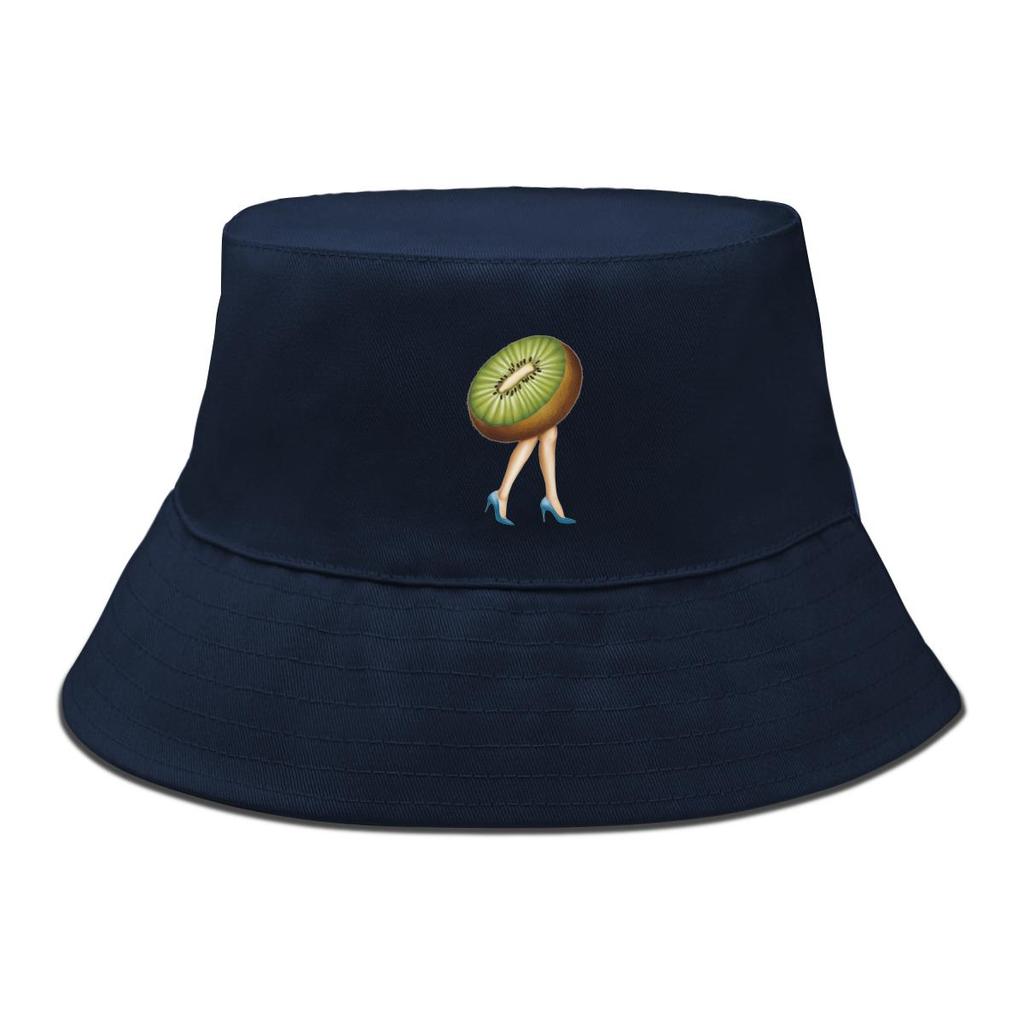 Kiwi Fruit High Heels Print Bucket Hat , Fruit Men's Cap Simple Hip Hop Summer Basin Hat