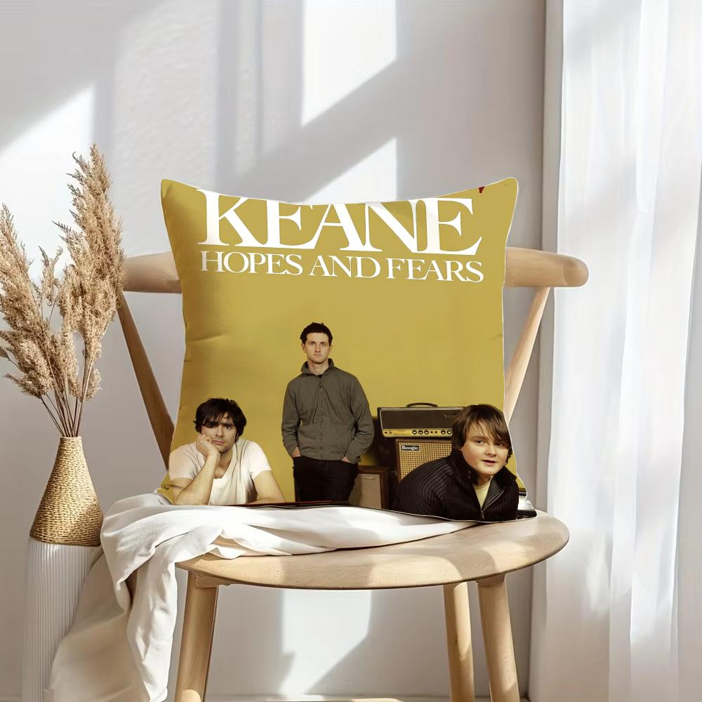 Чехол на подушку K-Keane Rock Мягкий плюшевый плед | Двусторонний декоративный чехол для подушки | Декор для дивана, спальни, дома