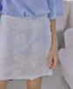 Jun Jun Space Flower Appliqué Mini Skirt_White