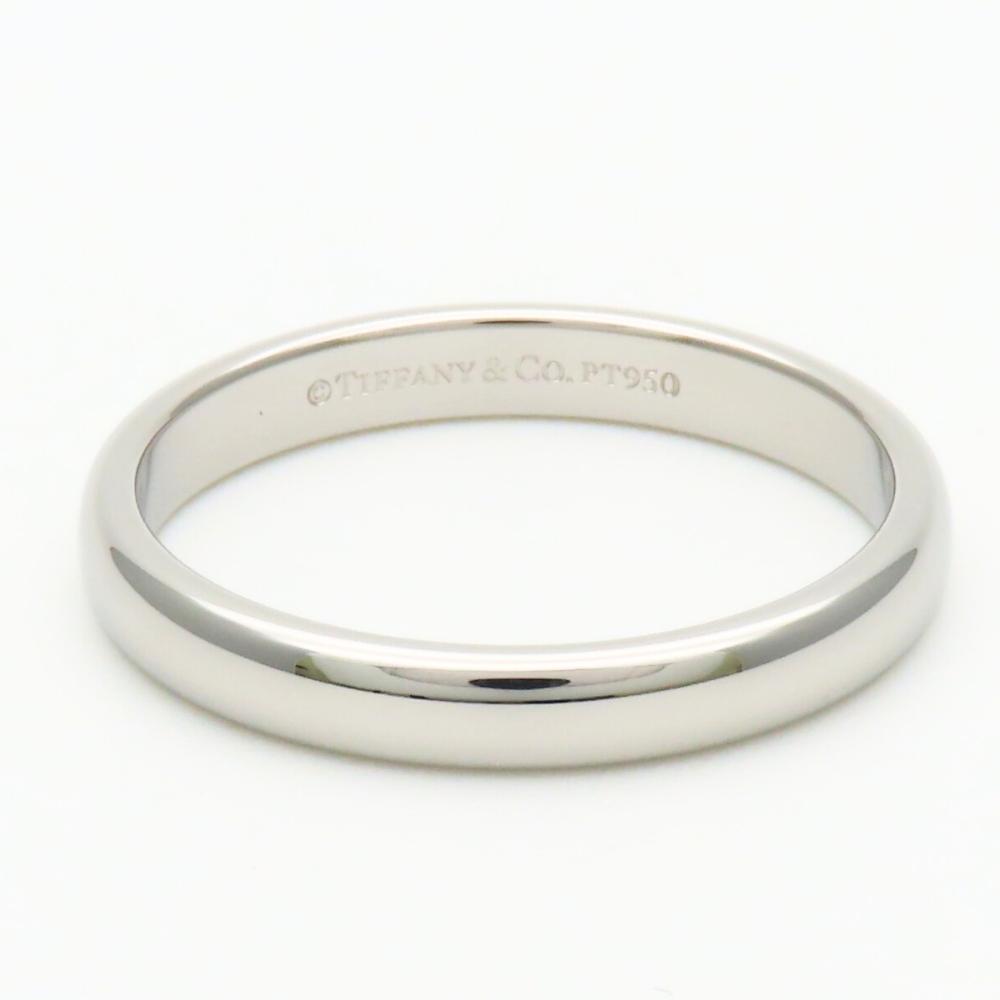 Used TIFFANY&Co. Ring Wedding band EU#56 Pt950Platinum 5.1g Platinum simple