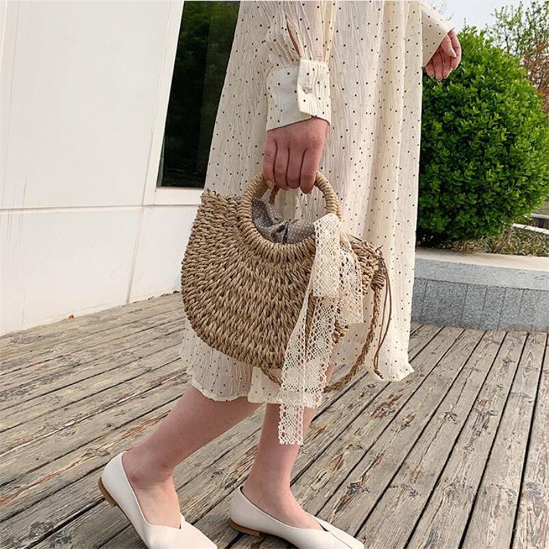 Женская плетёная сумка