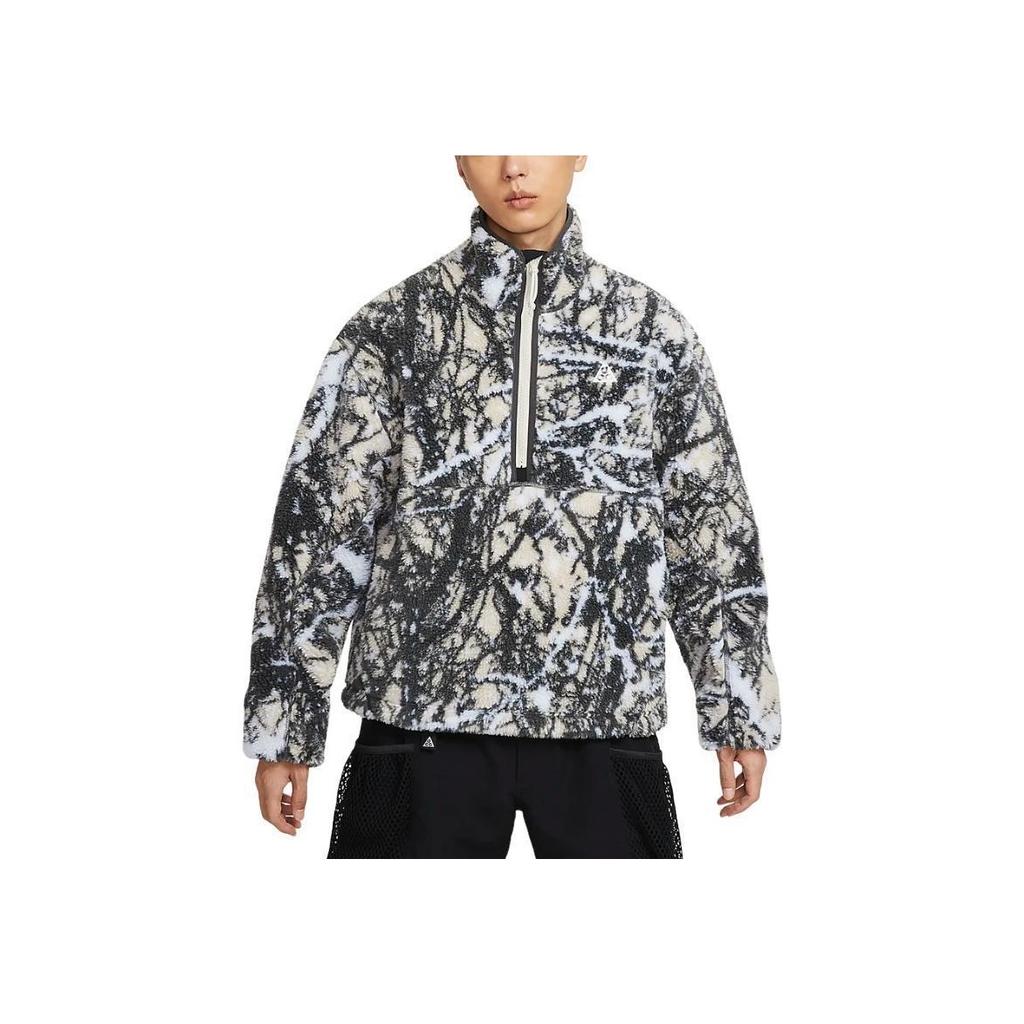 Nike ACG Therma-Fit Adv Canwell Glacier Fashion Soft Comfortable Stand Collar Универсальная флисовая куртка мужская куртка светло-коричневая FZ8623-104