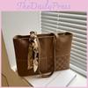 Pu Urban Style Tote Bag With Details And Inner Storage For Fashion Daily