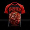 Рок-группа Kreator 3D-печать Мужские и женские футболки Модные с коротким рукавом Хип-хоп Уличная одежда Харадзюку Топ Мужская одежда