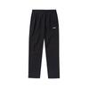Li-Ning Футболка с коротким рукавом из хлопка с рисунком из мультфильма, тонкая, быстросохнущая, повседневная, спортивный костюм, мужские топы, черная, AHSR401-2+AYKT413-1