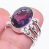 Natural Amethyst Gemstone 925 Sterling Silver Jewelry Ring Size 6.5 Y4s71