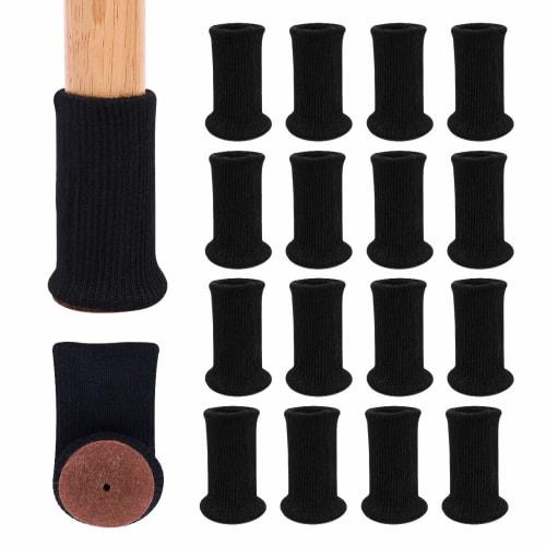 Ezprotekt Chair Leg Covers, 16-Count, Felt Chair Leg Covers, Scratch-Resistant, Non-Slip, with Silicone Interior, High Elasticity, for Square and Roun