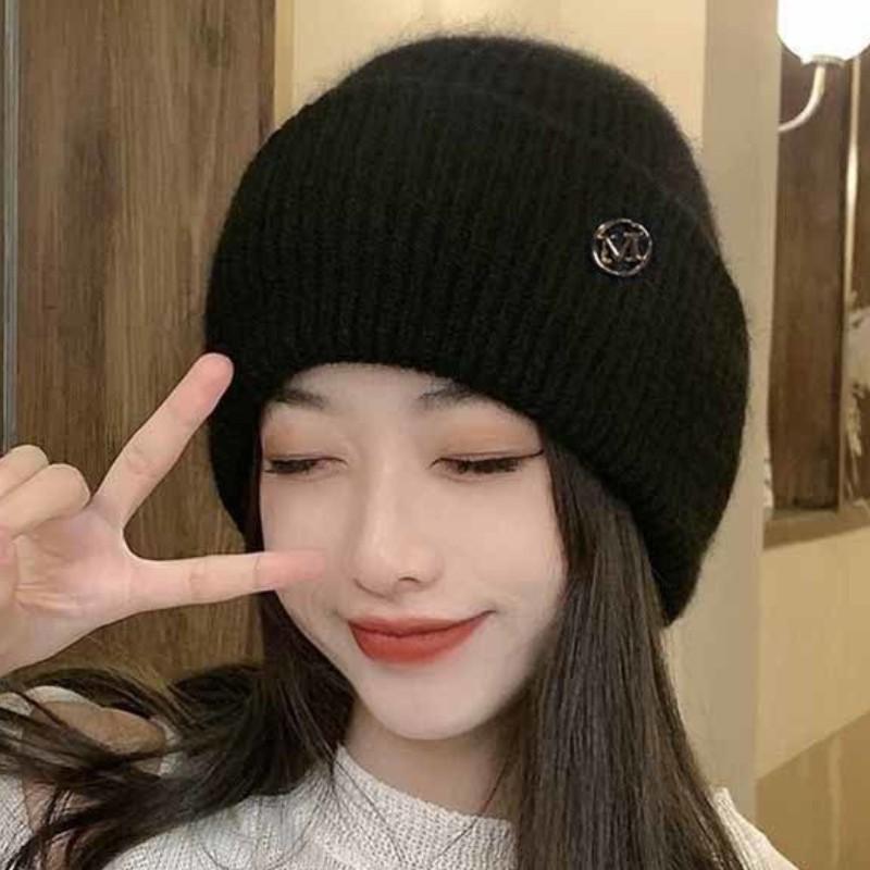Beanie Trendy Solid Color Knit Hats Warm Hats For Women Daily Use Autumn & Winter