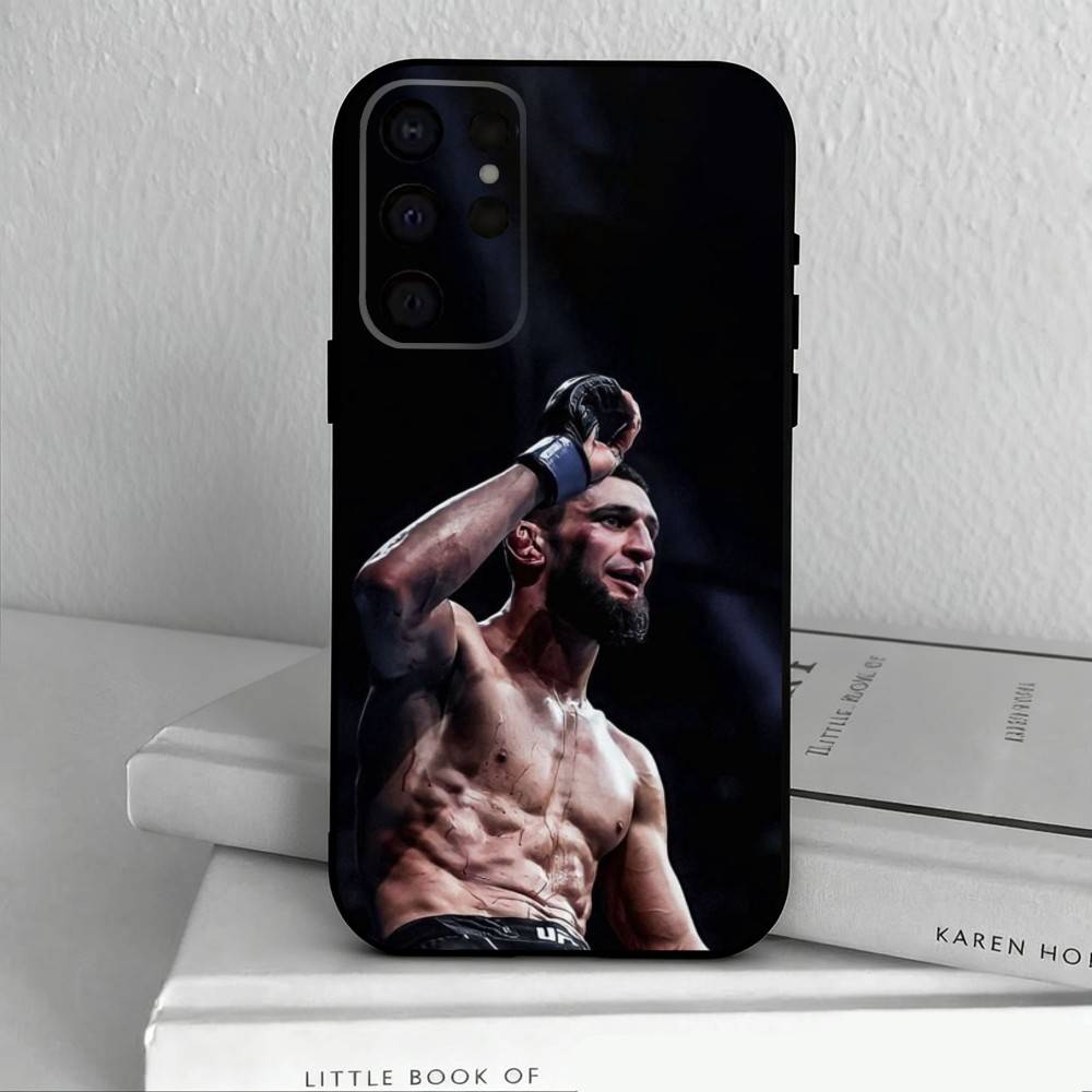 Чехол для телефона K-Khamzat C-Chimaev-v для Samsung S25, S24, S21, S22, S23, S30, Ultra, S20, Plus, Другие, Мягкий черный чехол