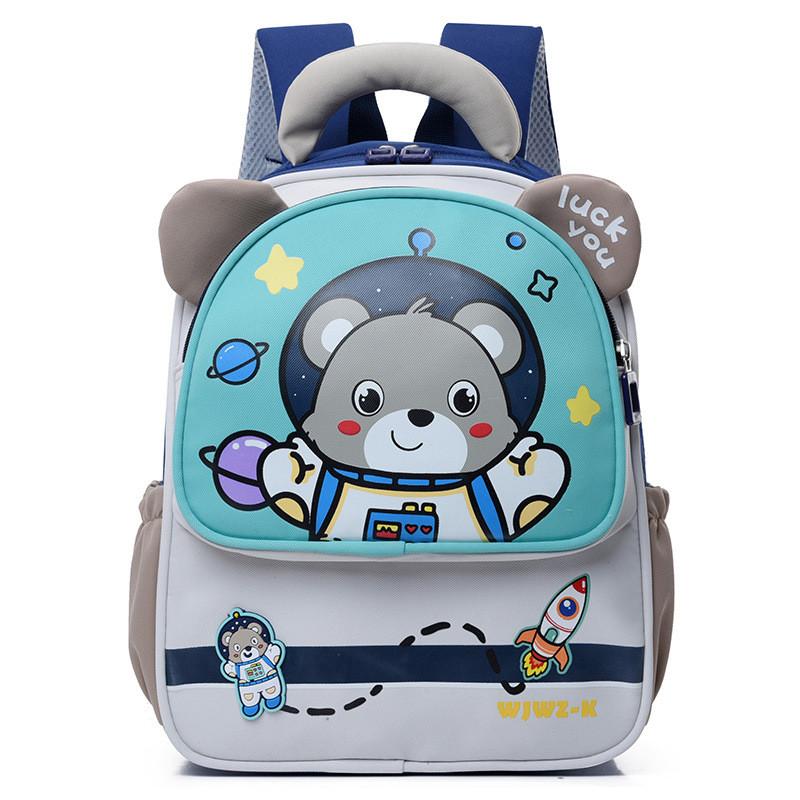 Functional Delightful And Nylon Backpack For Boys And Girls Aged 3 To 6 With Cute Cartoon Graphics