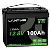 LiFePO4 Аккумулятор LANPWR G24 12В 100Ач С Bluetooth Глубокого Разряда Аккумулятор для Хранения