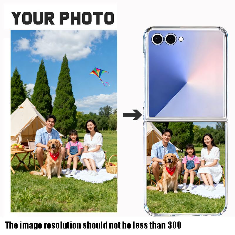 Чехол-книжка Po для складного телефона Samsung Galaxy Z Flip 7 6 5 4 3 5G Z Flip 7 FE, персонализированный, из твердого ПК