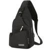 Сумки мужские зарядные спортивные нагрудные сумки для улицы черные