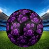 1pc Purple Rose Fantasy Size 5 Soccer Ball Professional Match Training Football Indoor &Outdoor Sports Ball Lightweight Durable m6558