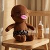 Natasha Plush Doll Soft Toy for Kids Black Stuffed Animal 24cm Cuddle Hugging