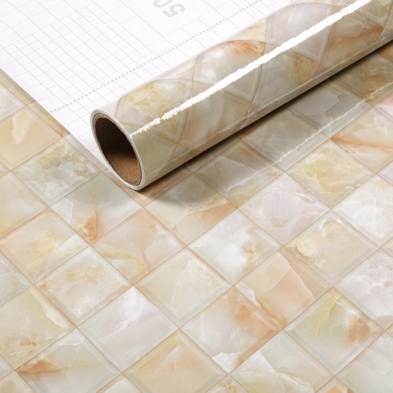 ПВХ Галька Мраморные Обои Ванная Комната Водонепроницаемые Наклейки для Плитки Кухонная Столешница Подоконник Рабочий стол Самоклеящаяся Бытовая Пленка