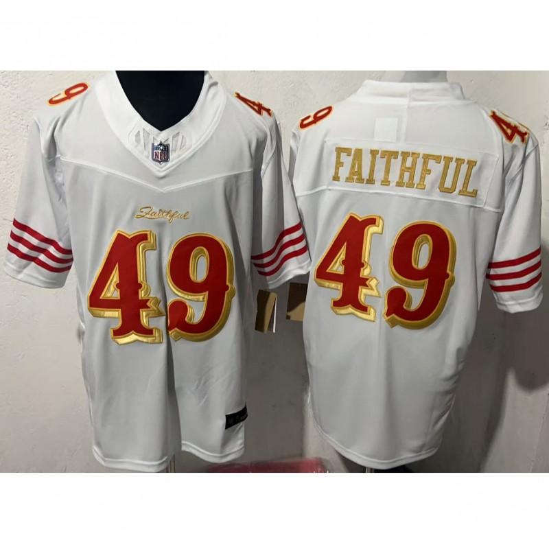 San Francisco 49ers Embroidered Football Jersey Team Apparel Men Sports Fan Wear