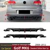 Задний диффузор бампера для Volkswagen Golf MK6 (2008-2012) Стандартная версия