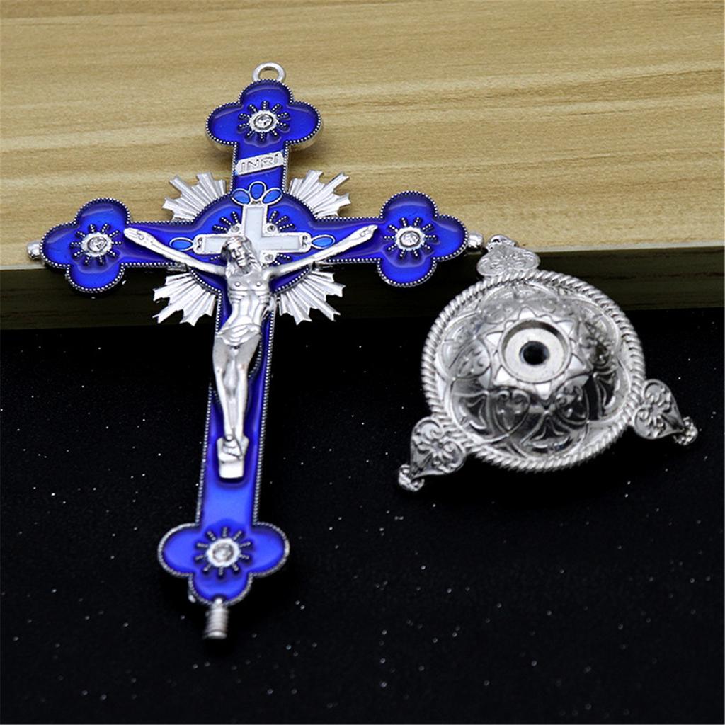 Christian Catholic Cross Decoration Ornament Catholic Symbol Statue Crucifix Pendant Desktop Decoration