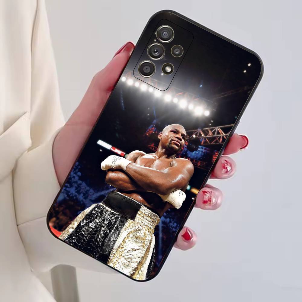 Боксерский чехол для телефона Floyd Mayweather-FM Черный Силиконовый Мягкий Для Samsung S25,S24,S21,S22,S23,S30,Ultra,S20,Plus,Fe,Lite