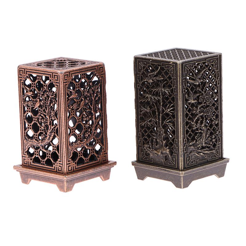 Квадратный круглый вертикальный держатель для благовоний из сплава, украшение для курильниц, ароматерапия, настольные аксессуары для дома