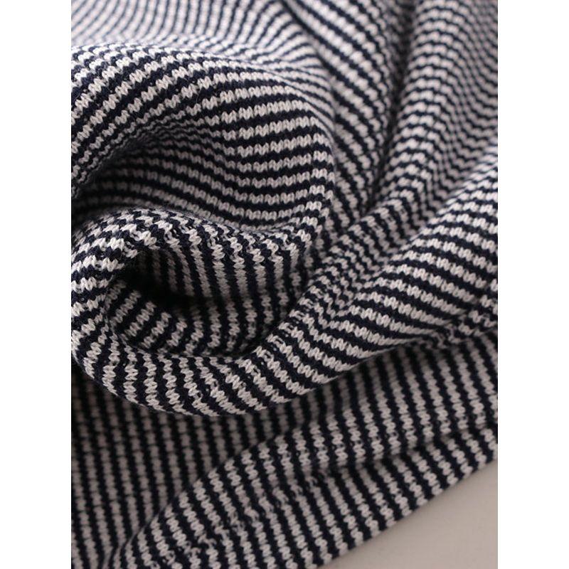 Fashion Style Halterneck Pinstripe Sheath Dress Narrow Shoulder Sleeveless Knitting Silm Slim-Fit Sleeveless Dress